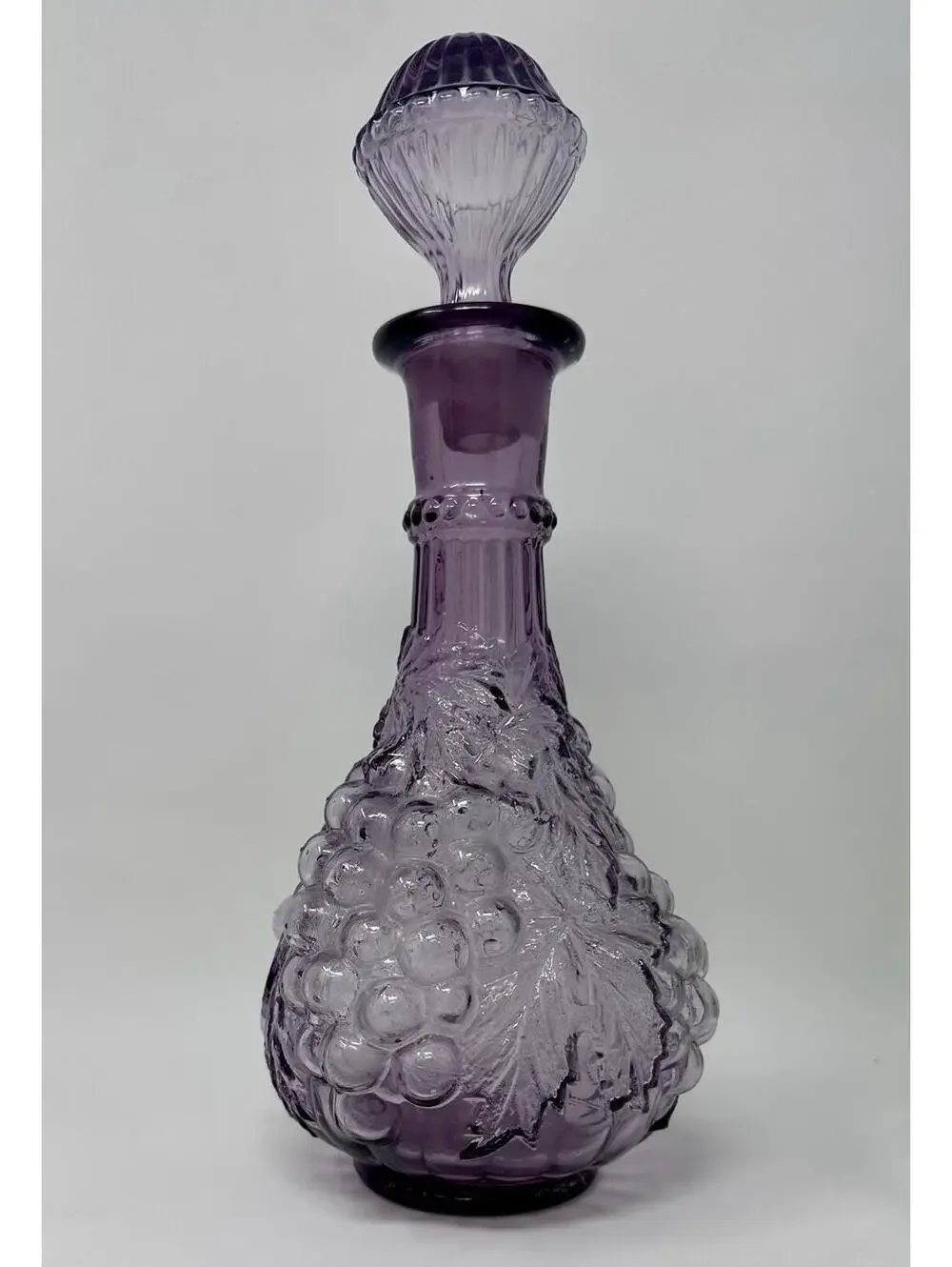 Imperial Glass Grape Purple Wine Decanter w/ Stopper